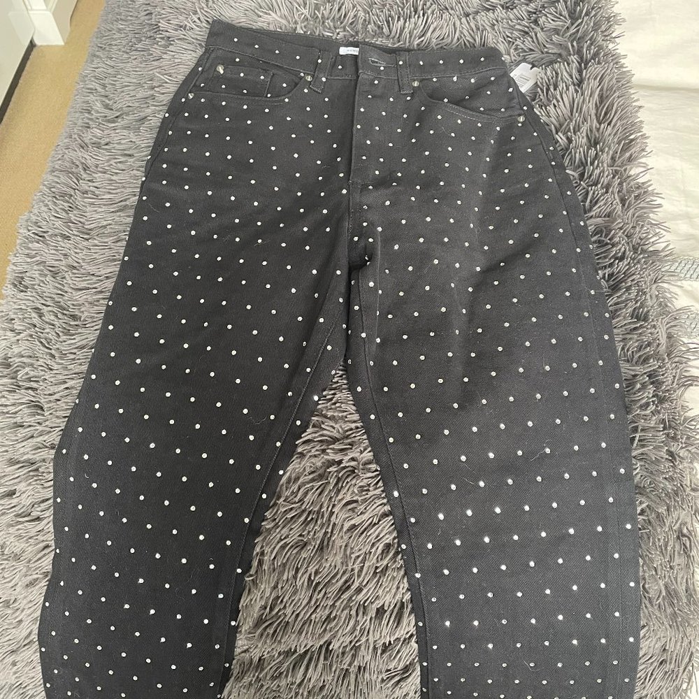 WeWoreWhat  Baby Boot Jeans with Rhinestones
